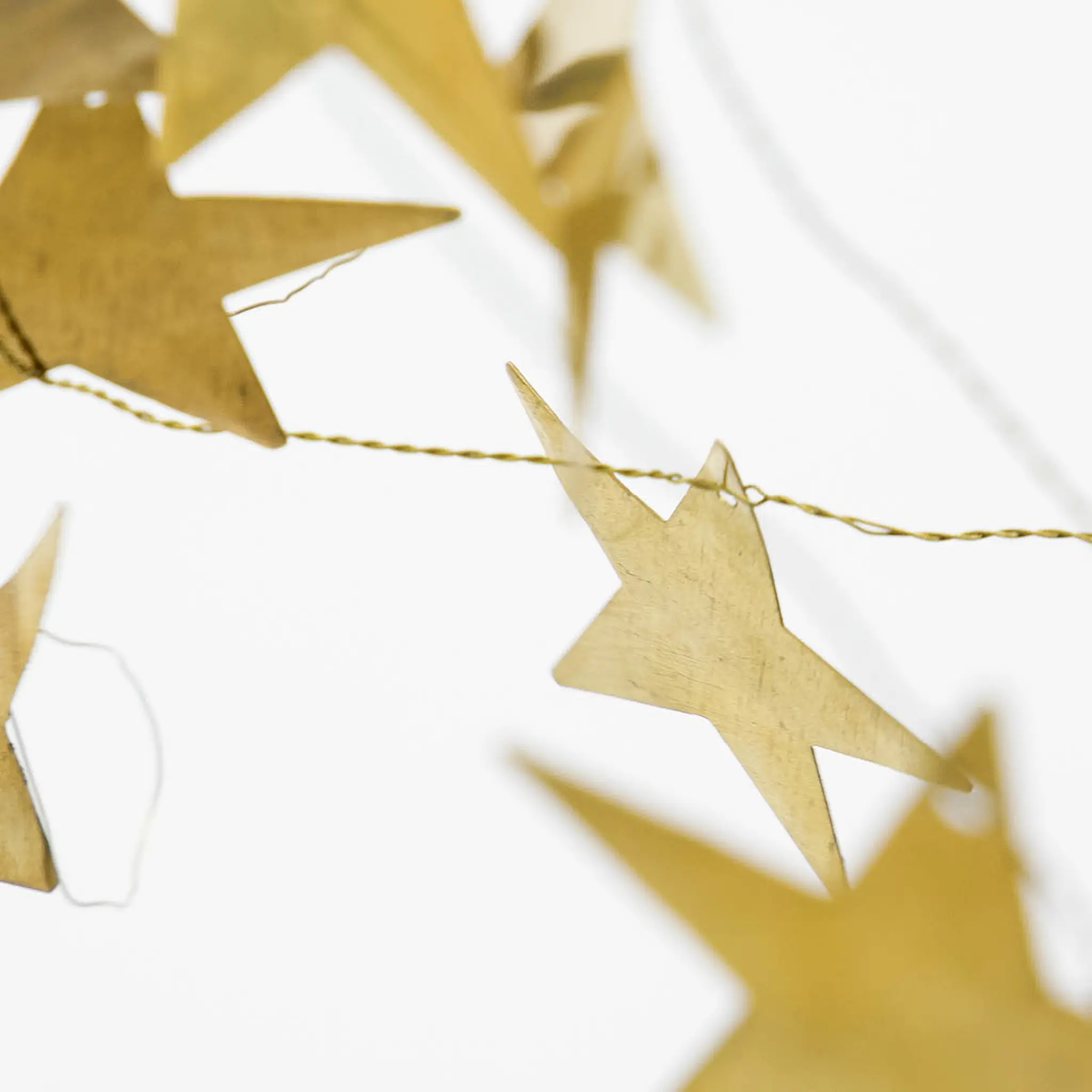 House Doctor Stars girlang 150 cm antik mässing