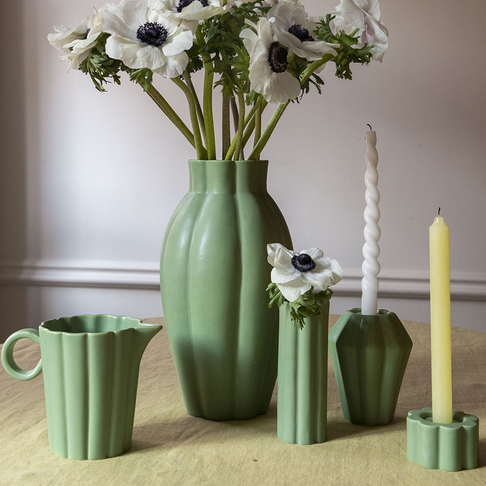 PotteryJo Birgit vase 17 cm olive