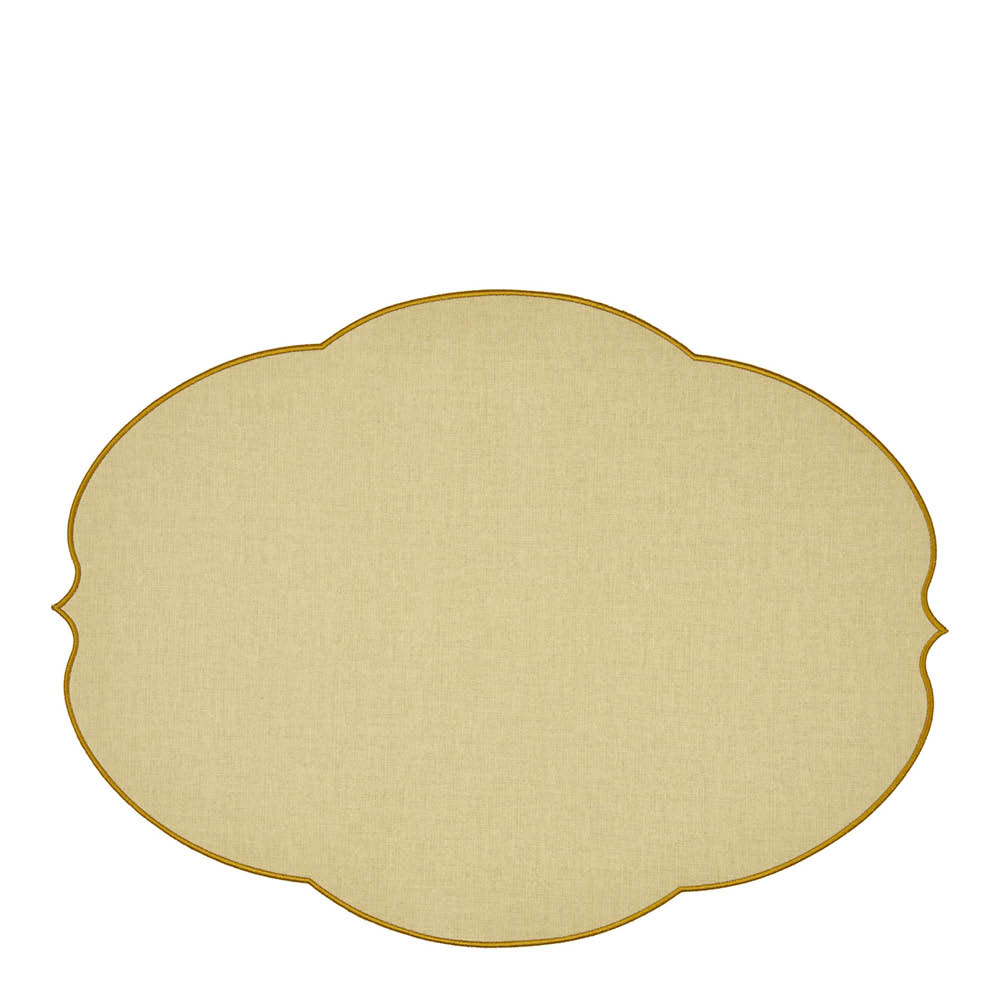 Guzzini Flowers bordbrikke 36x49 cm gul