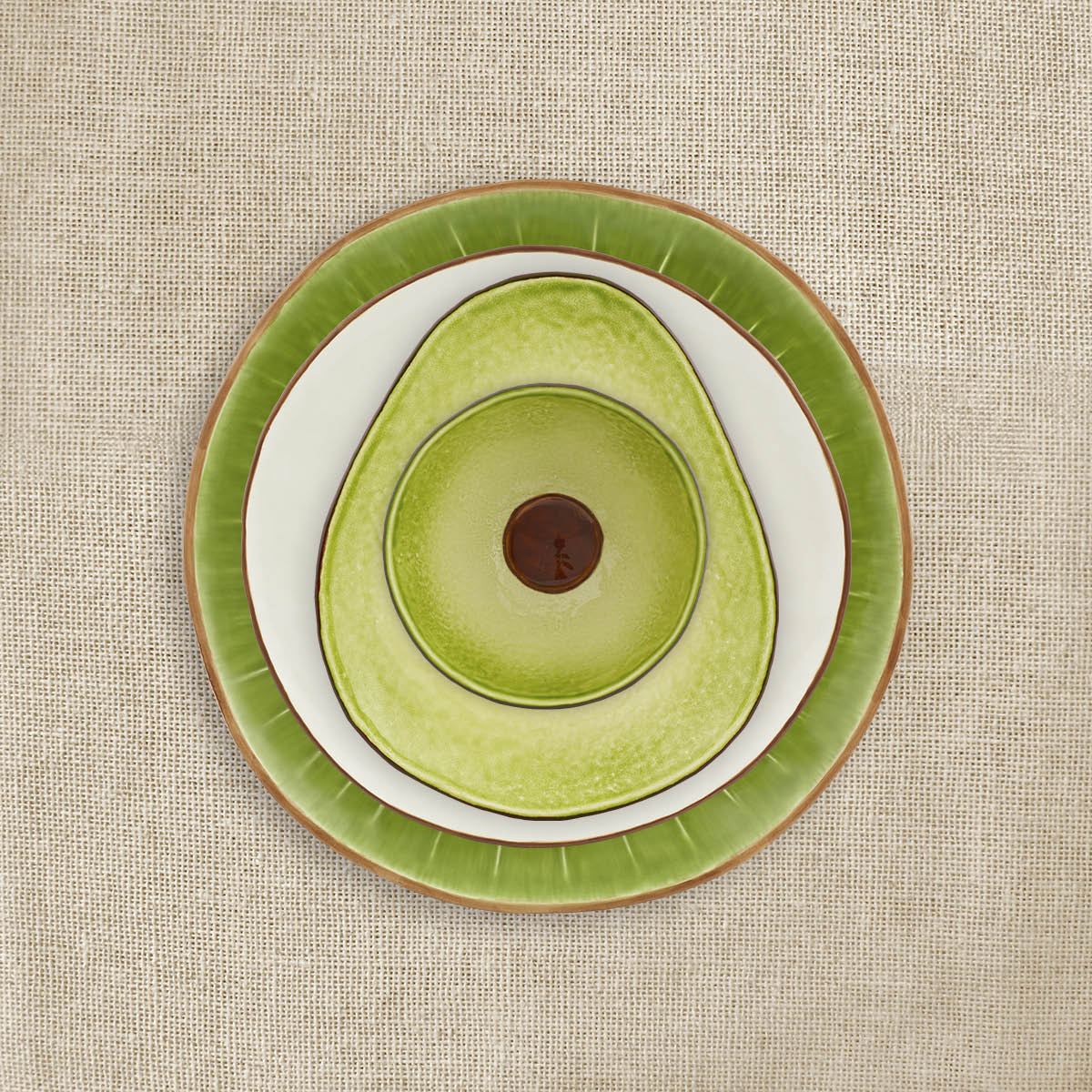 Bordallo Pinheiro Tropical Fruits skål 50 cl avokado