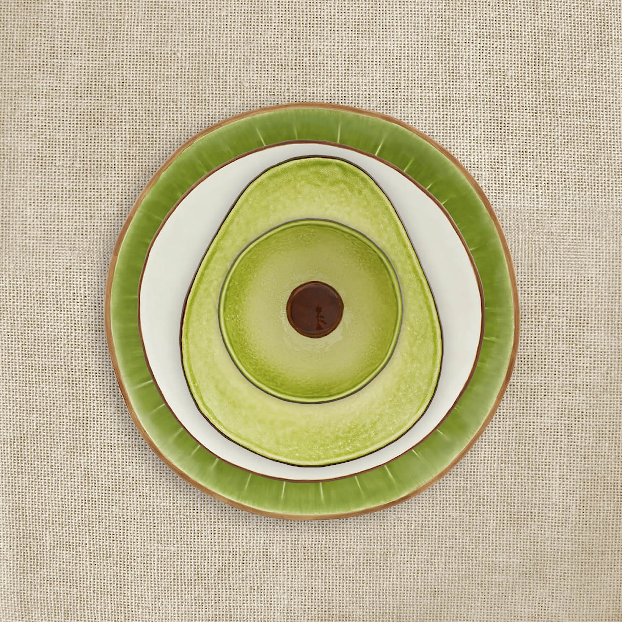 Bordallo Pinheiro Tropical Fruits skål 50 cl avokado