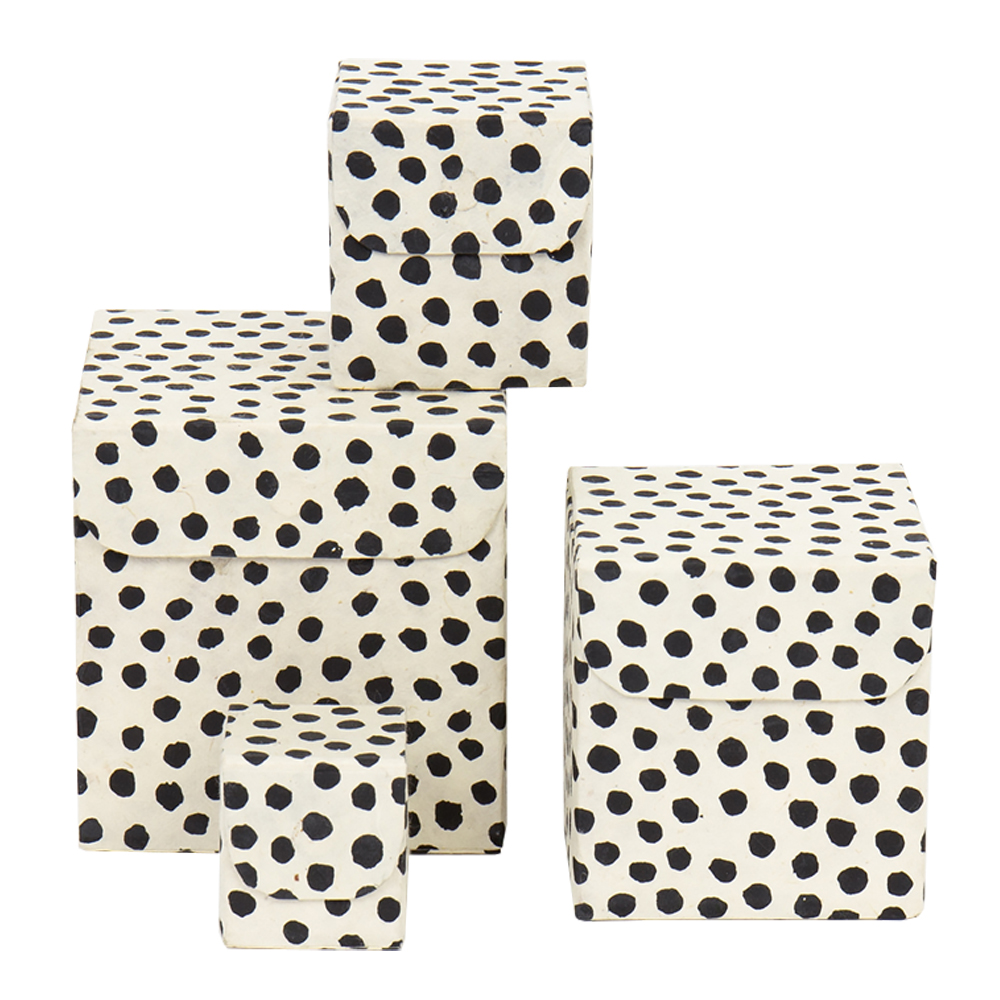 A World of Craft Prick Förvaringslådor 4-pack Svart