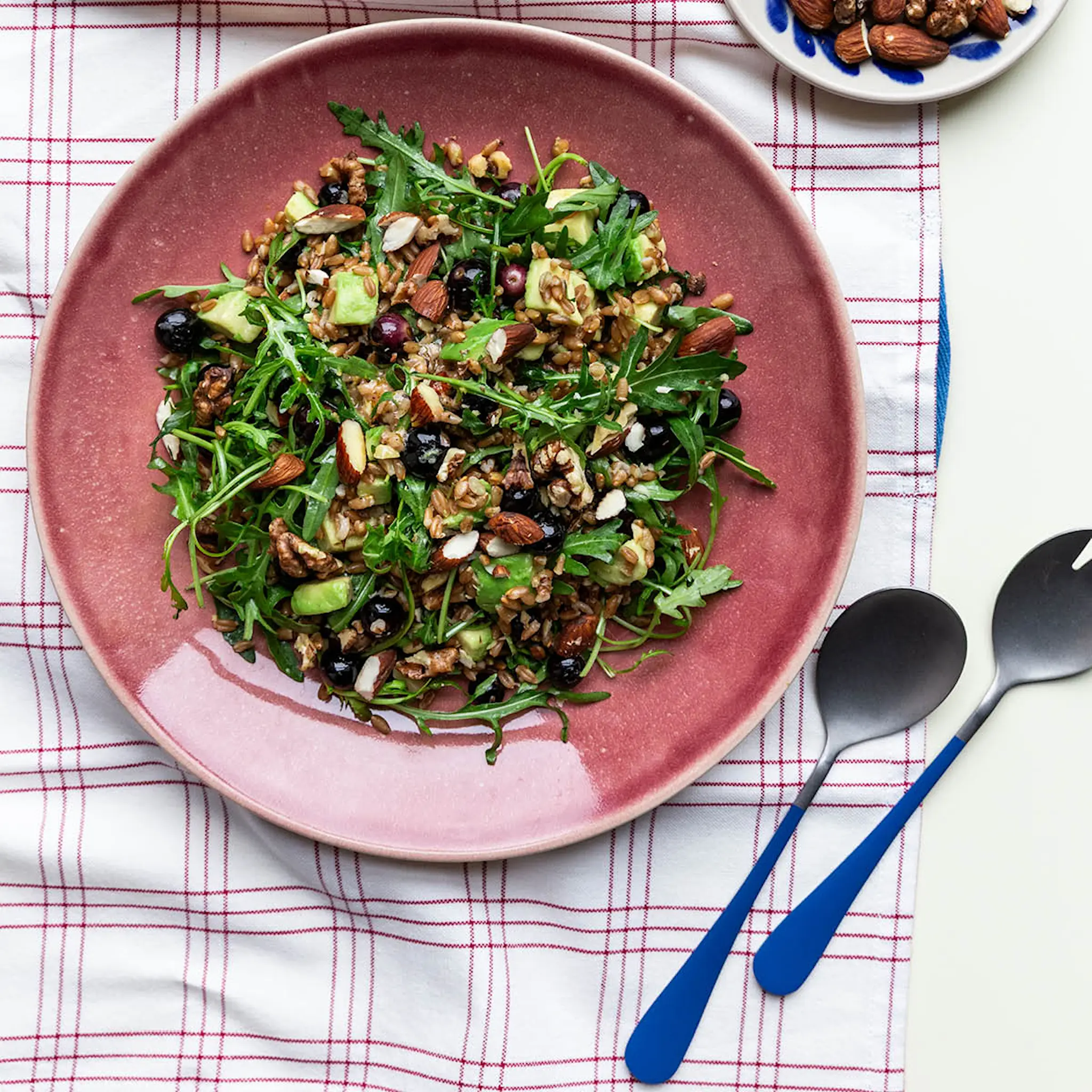 Nicolas Vahé Salladsbestick 20 cm blå