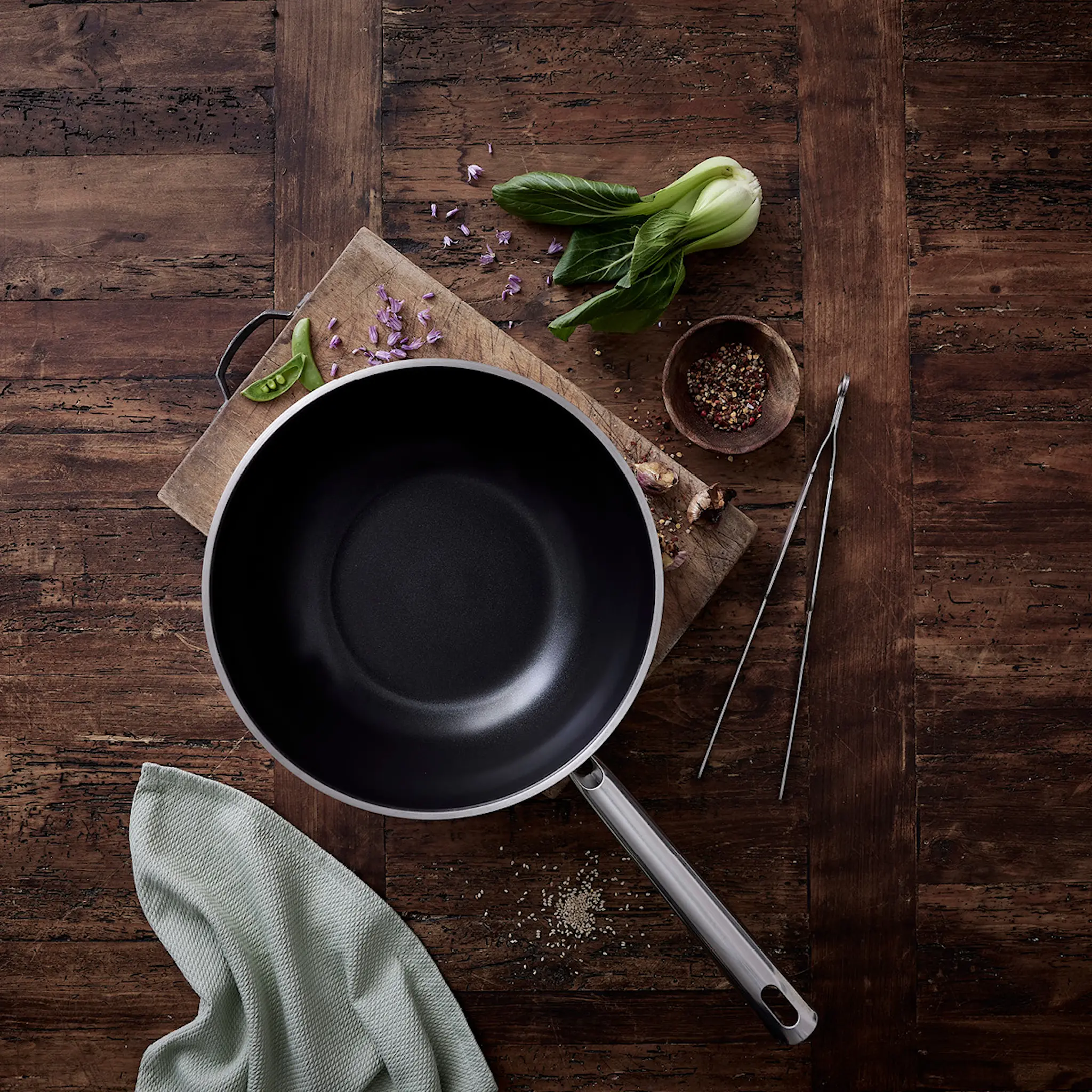 Rösle Elegance Wok 28 cm Rostfritt stål