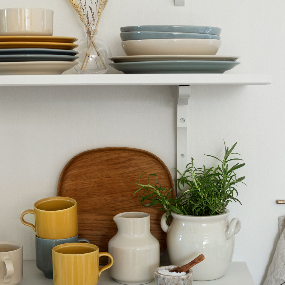 Rörstrand Höganäs Keramik tallerken 25 cm sand