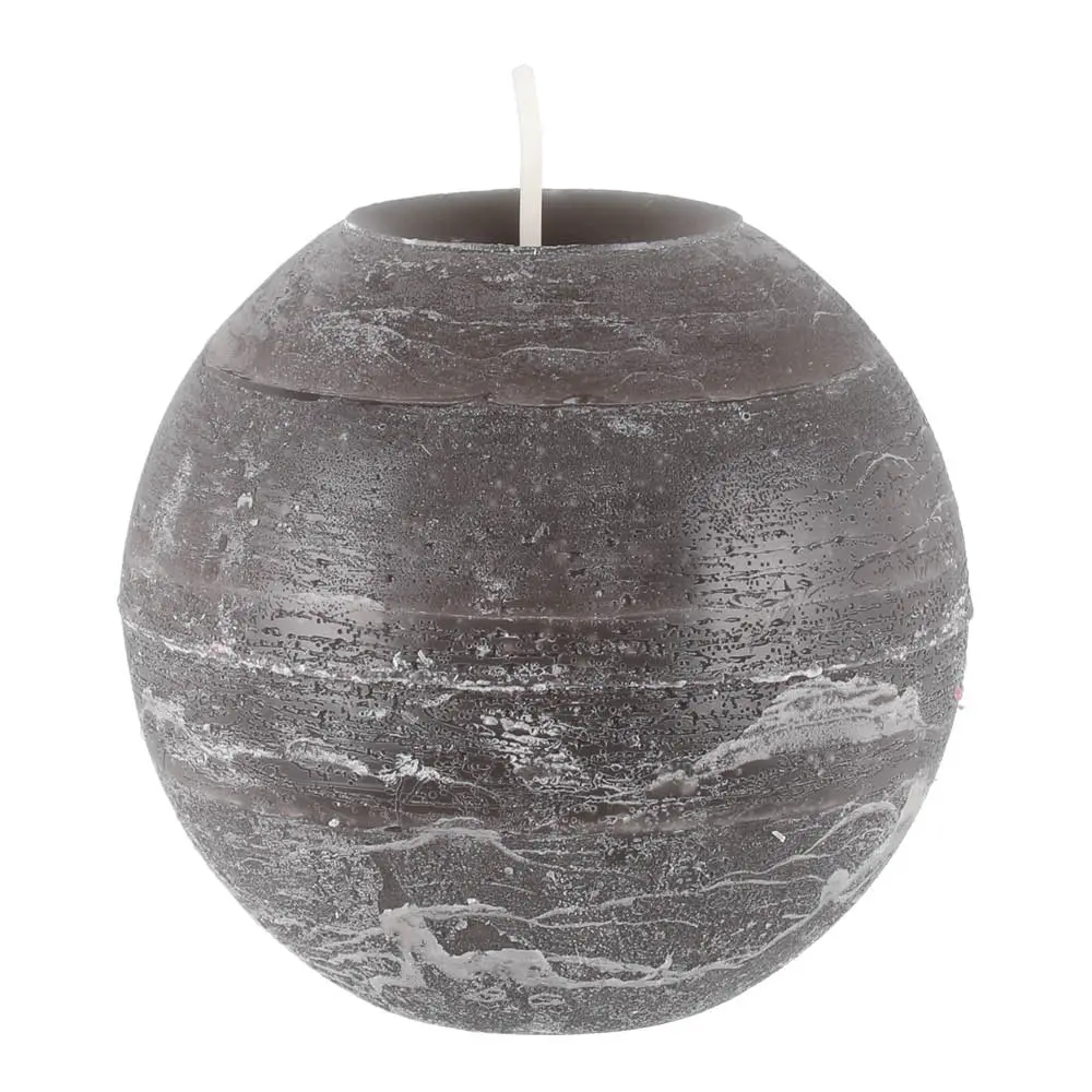 Rustik kulelys 12 cm grå