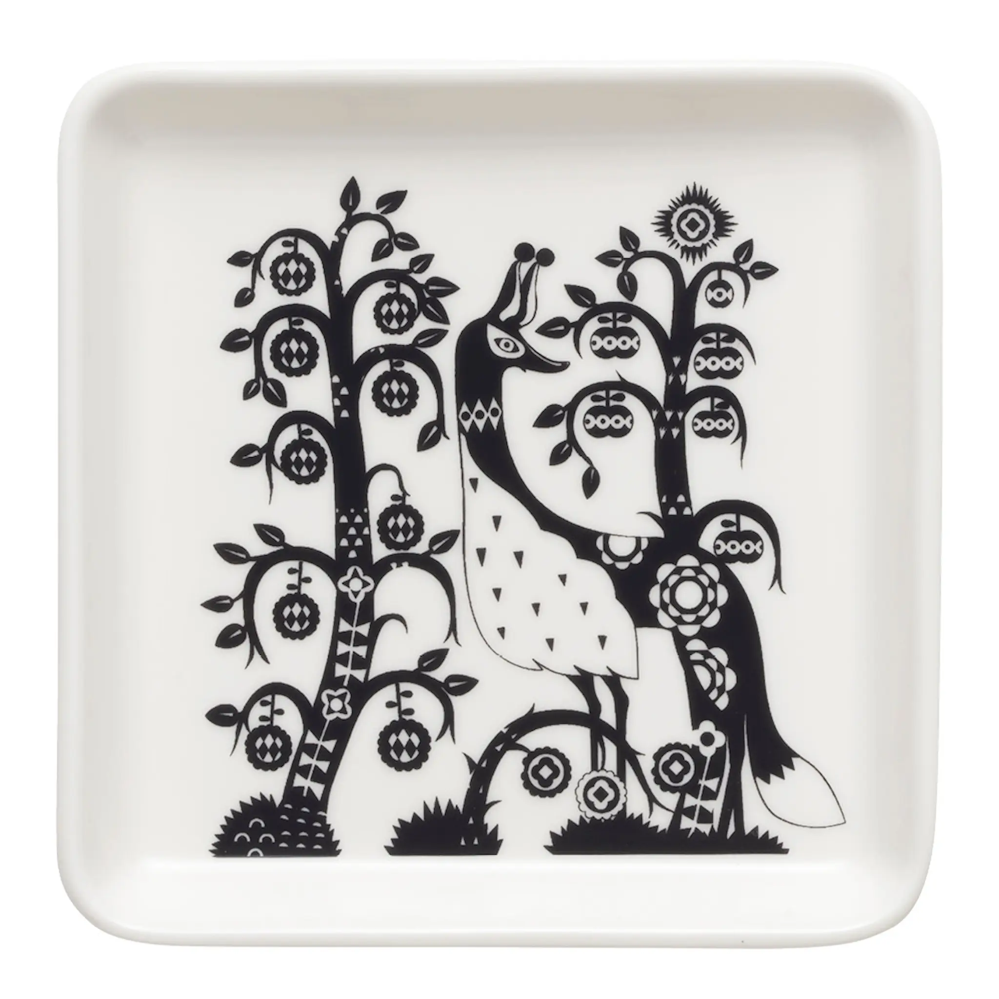 iittala Taika tallrik kvadrat 12x12 cm svart