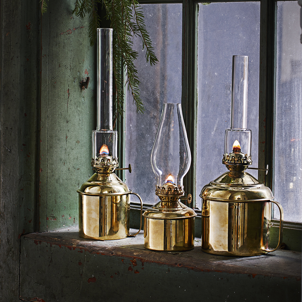 Strömshaga Haga parafinlampe 7 cm klar/messing