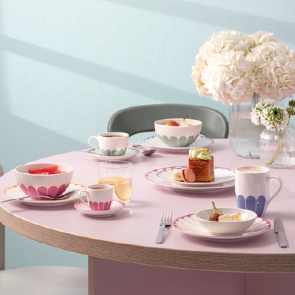 Villeroy & Boch Fleur cassis frokosttallerken/desserttallerken 21 cm rosa
