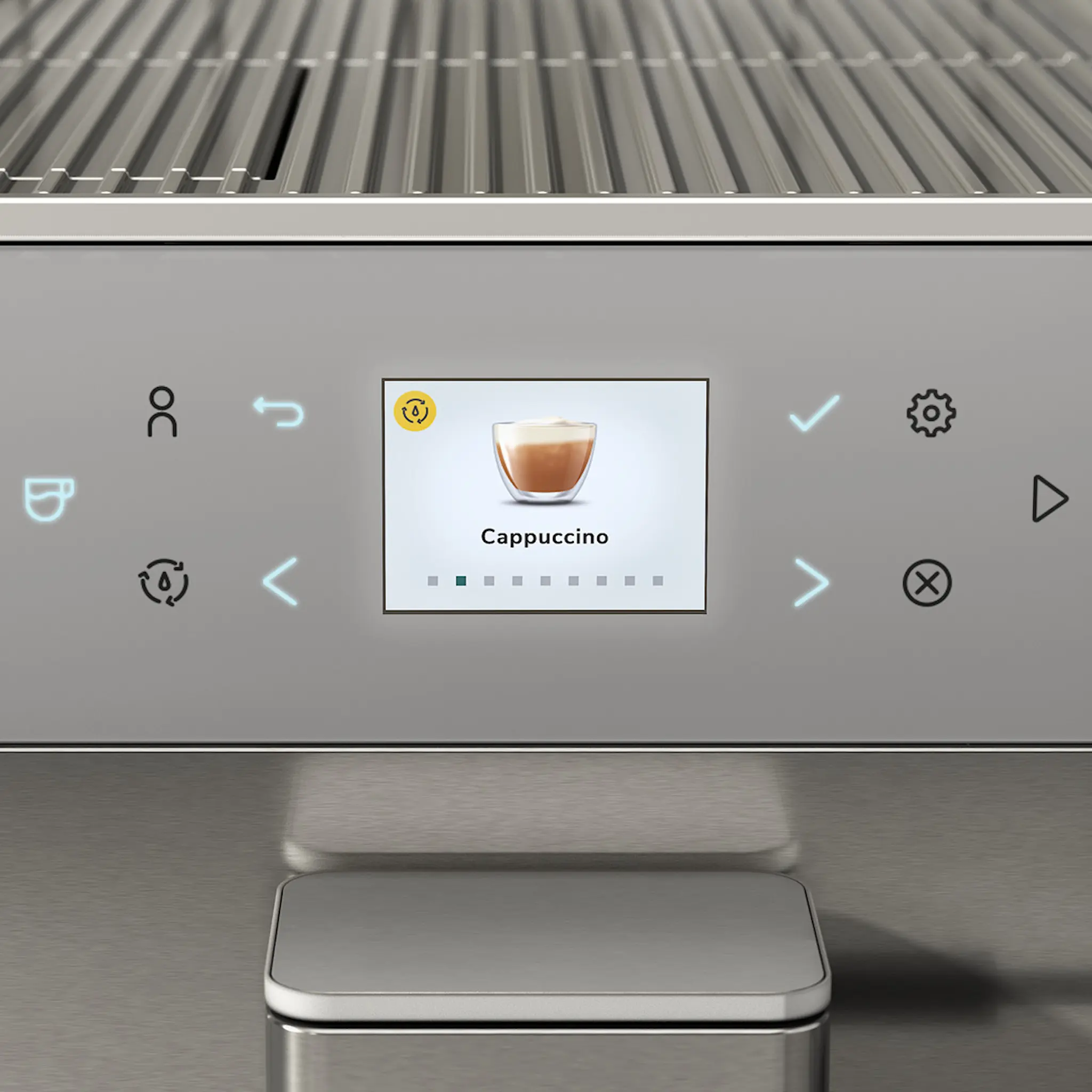 KitchenAid Espressomaskin helautomatisk KF6 rostfritt stål