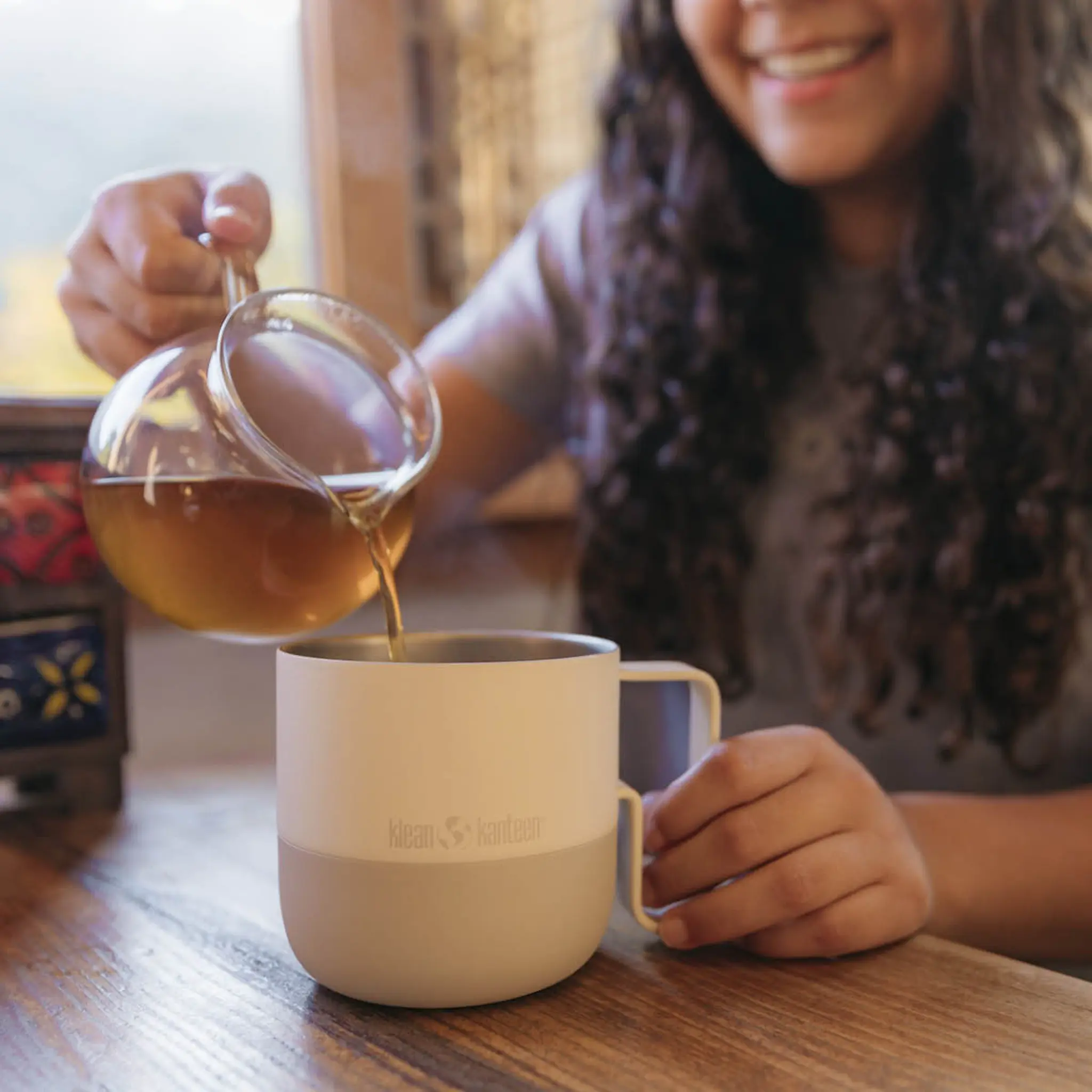 Klean Kanteen Rise mugg 41 cl med fliplock Tofu