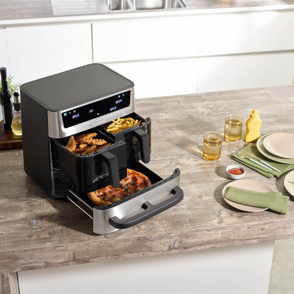 Cuisinart TriZone airfryer AFT13XSSE 13,2 L 2550W rostfri