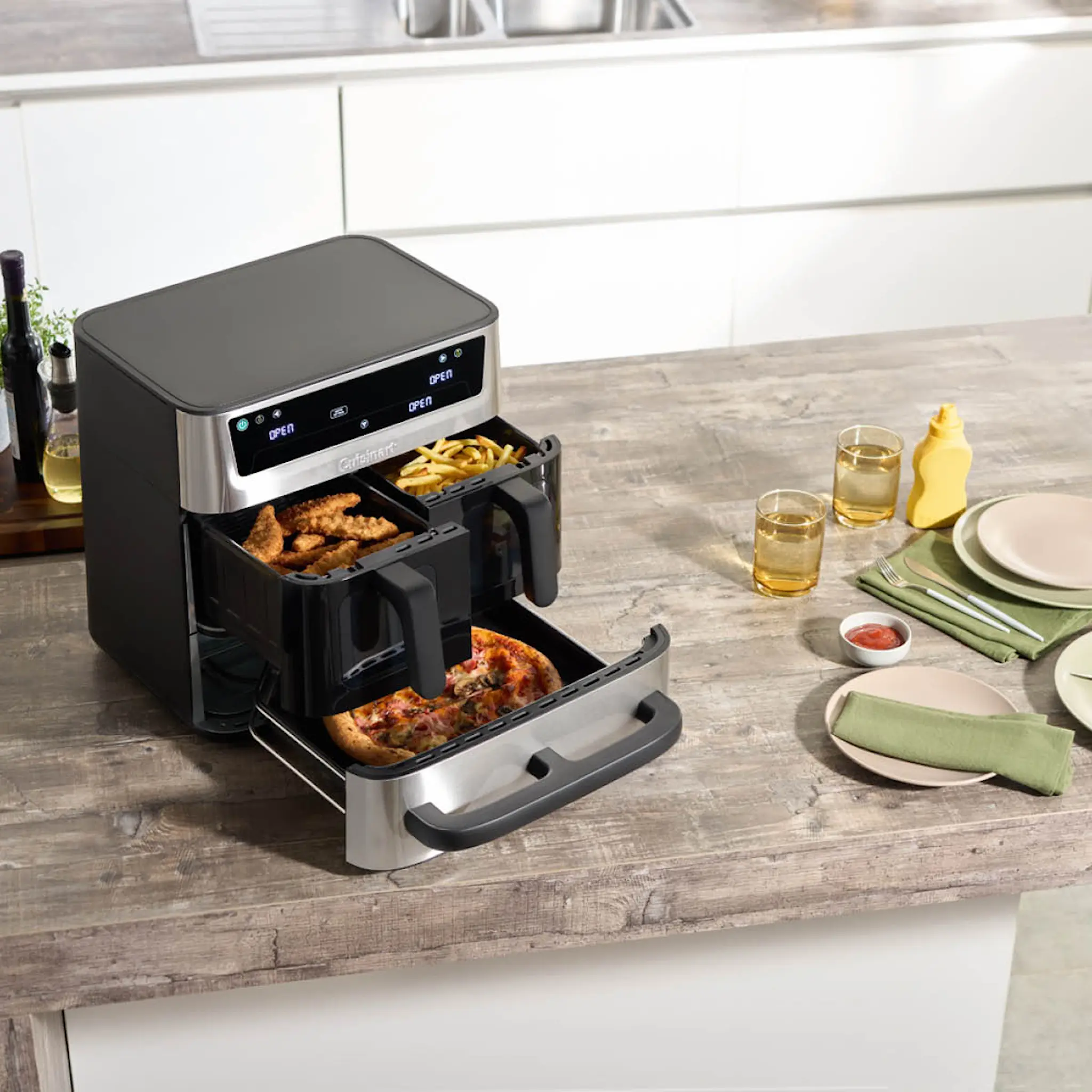 Cuisinart TriZone airfryer AFT13XSSE 13,2 L 2550W rostfri