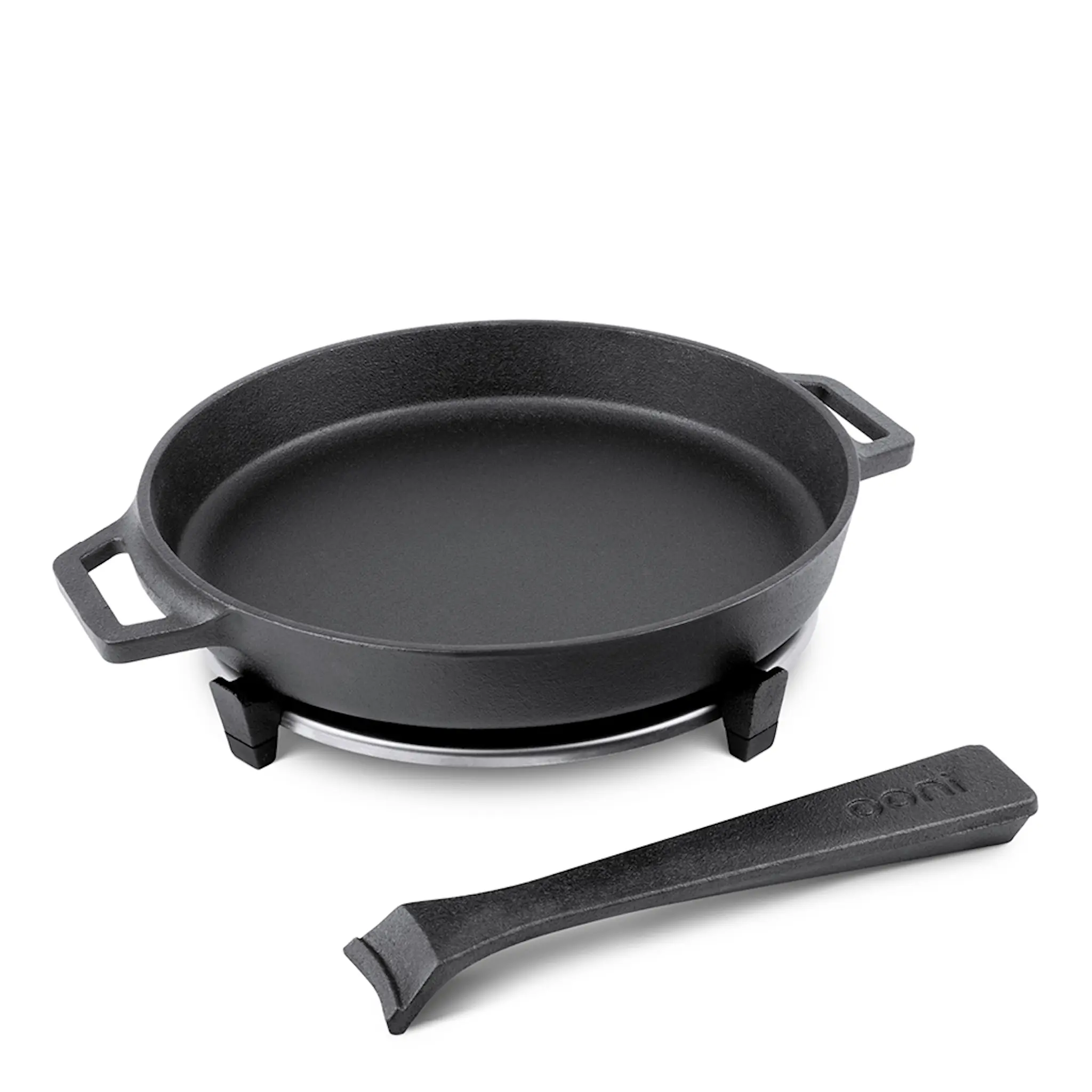 Ooni Skillet stekpanna 25 cm gjutjärn med ställ