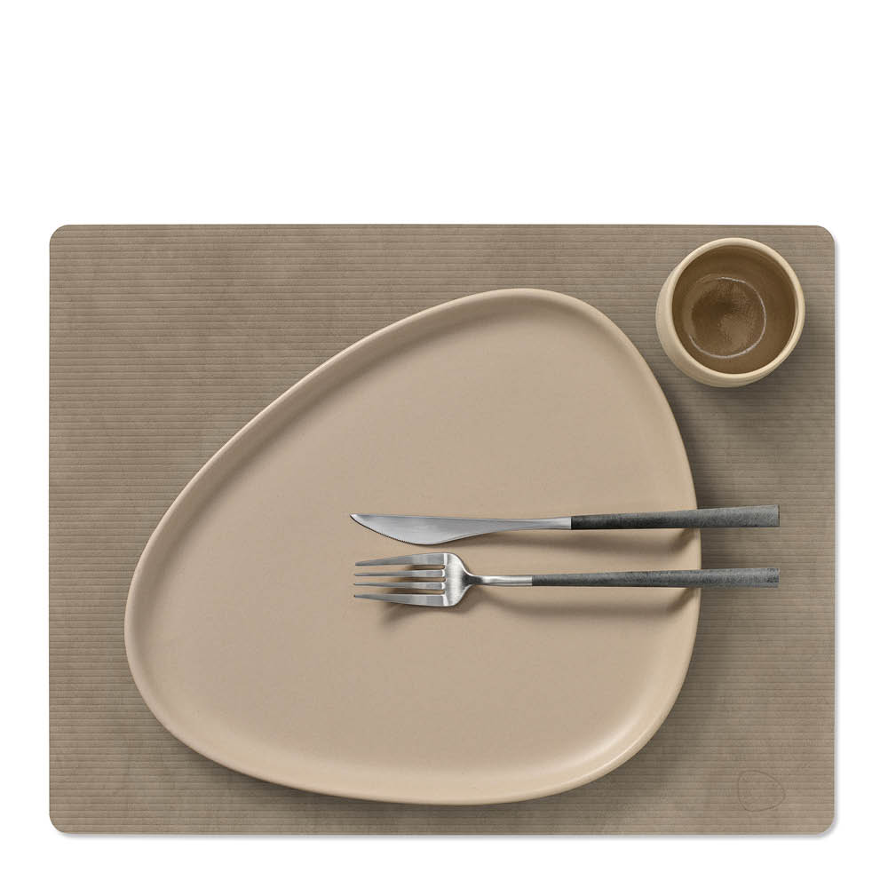 LIND DNA Square Corduroy Pöytätabletti 35x45 cm Nomad Grey