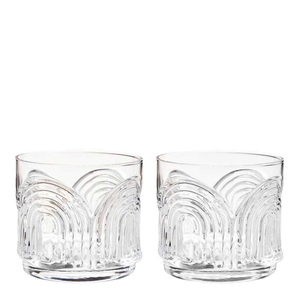Viski Deco Lowball glass Beau i krystall 33 cl 2 stk