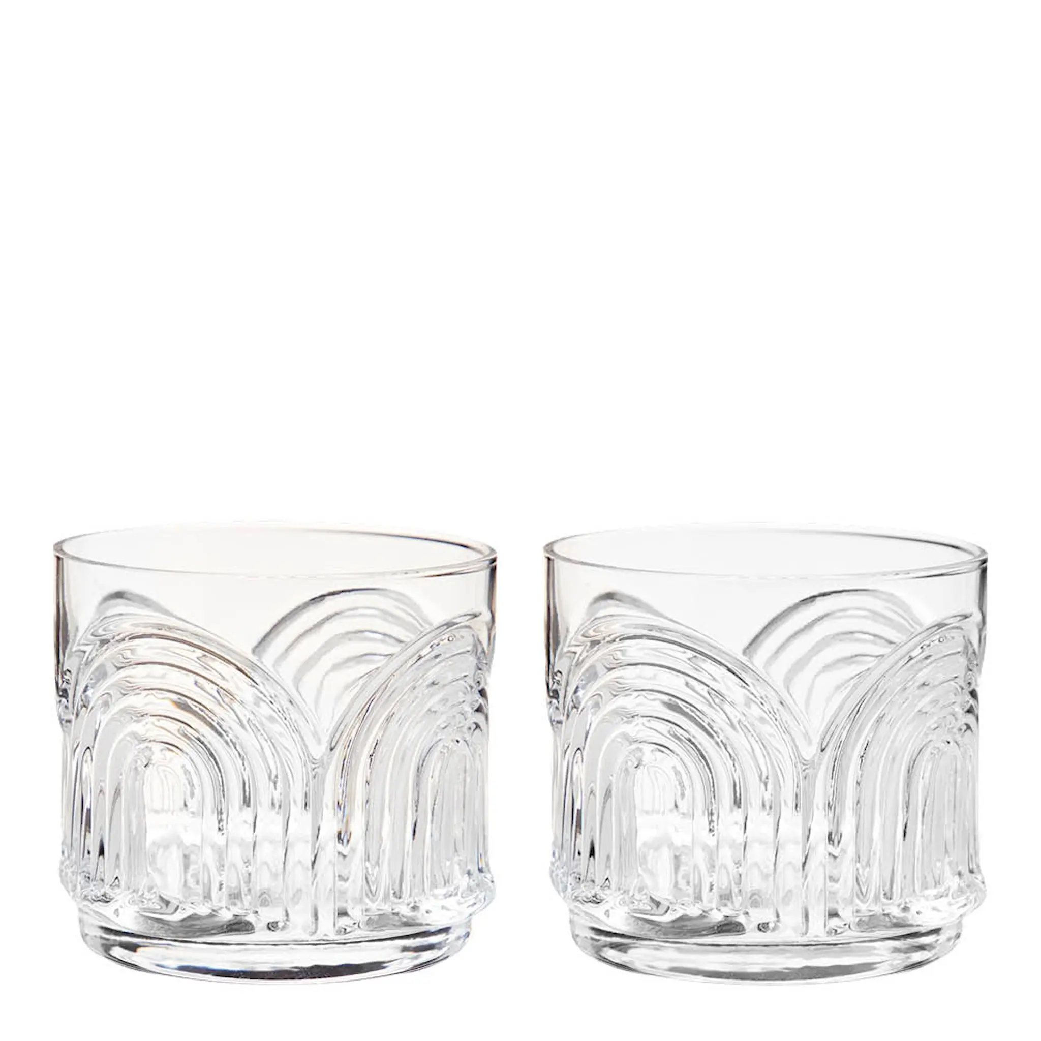 Viski Deco Beau Lowball glas i kristall 33 cl 2-pack