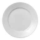 White Fluted Tallrik flat 19 cm