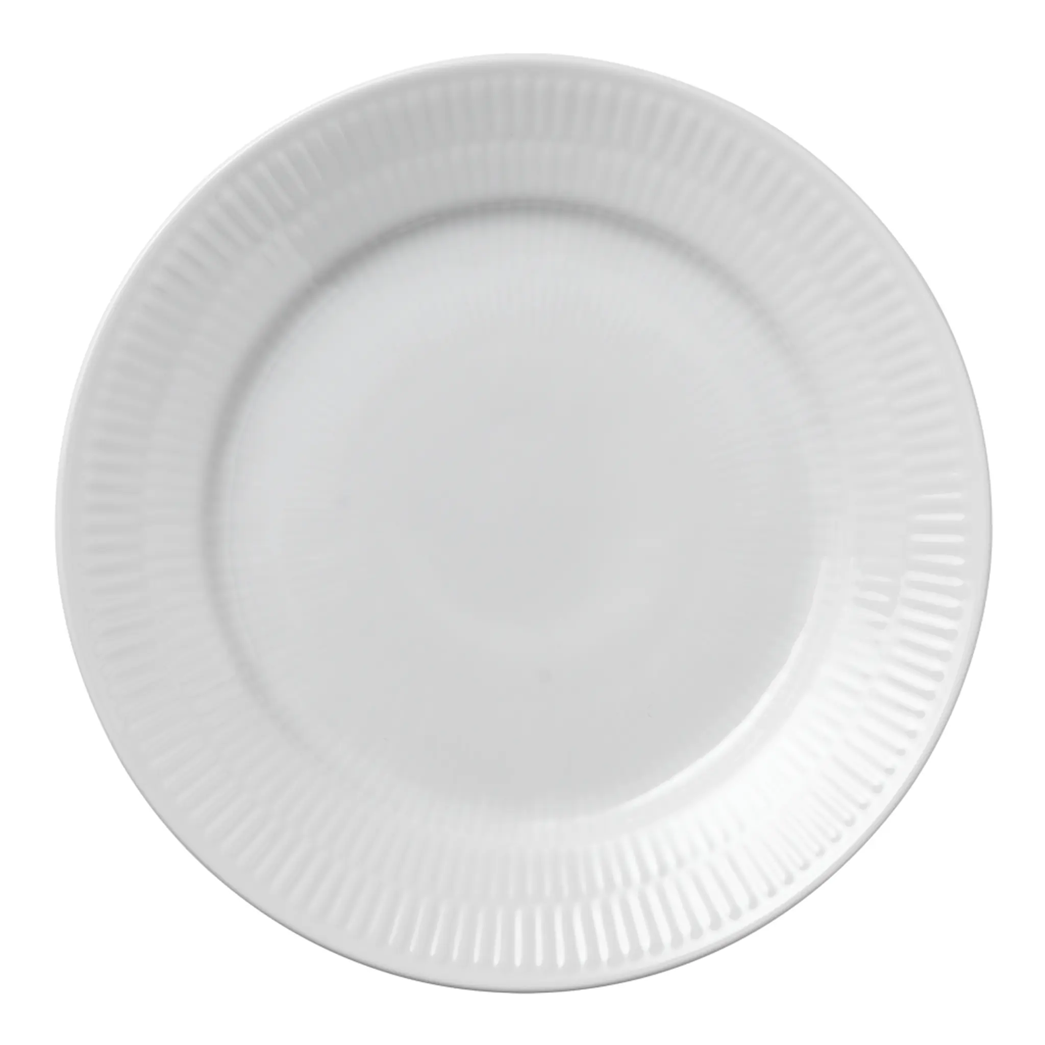 Royal Copenhagen White Fluted Tallrik flat 19 cm