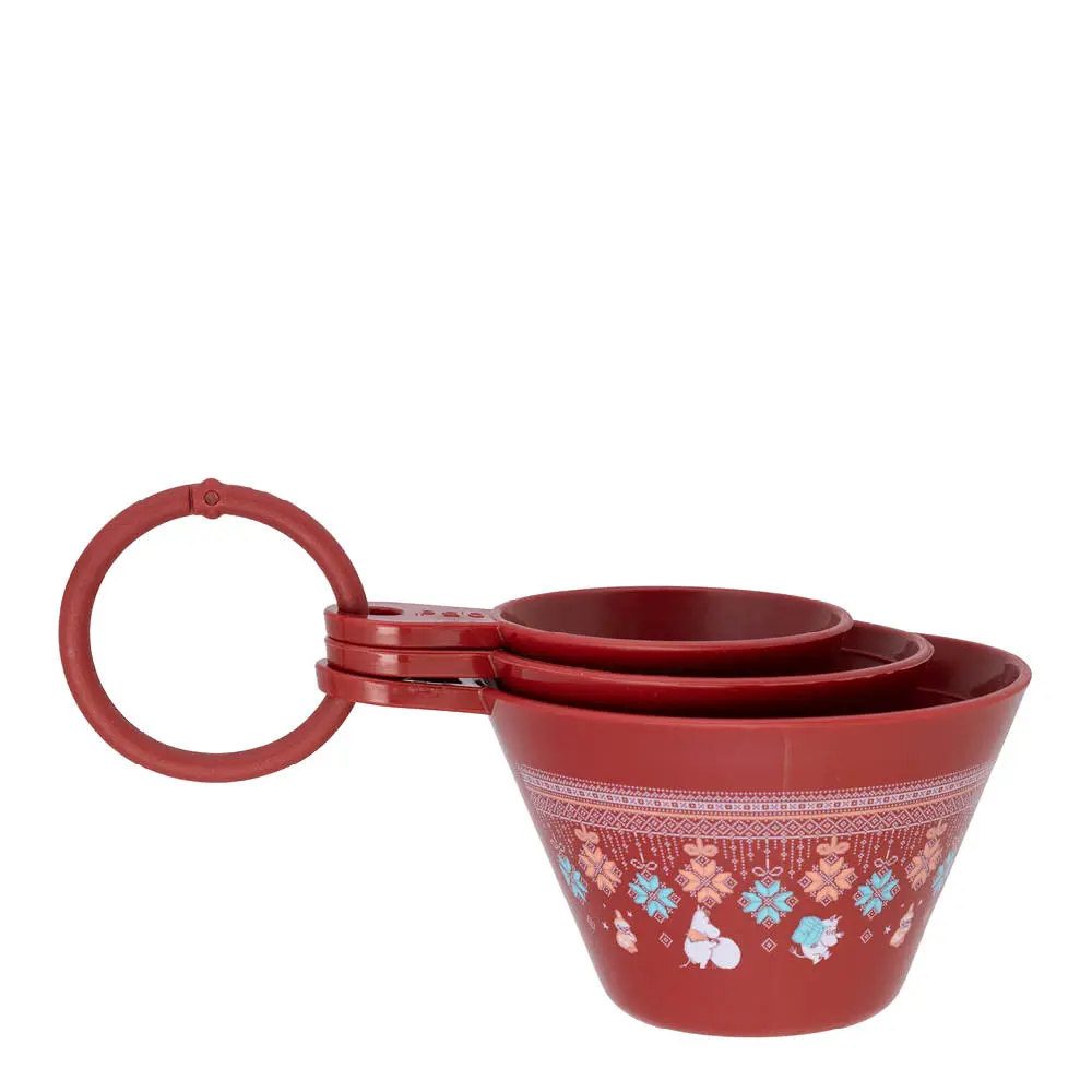 Mummi målesett 3 deler Ornament rød