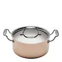 Gryta med lock 3 L koppar
