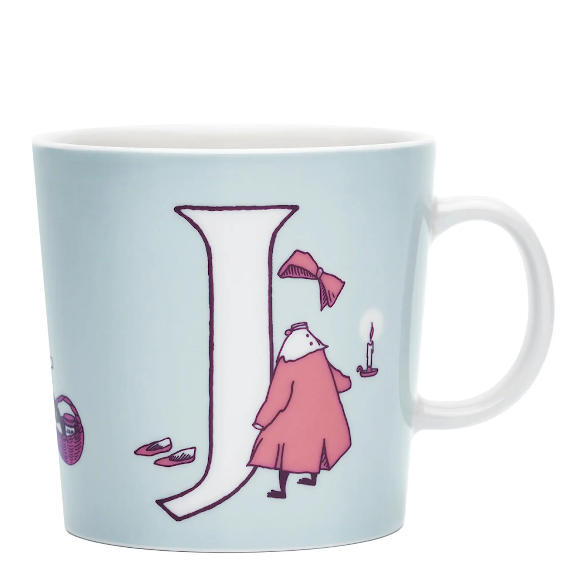 Moomin Arabia Muminmugg J ABC 40 cl ljusblå