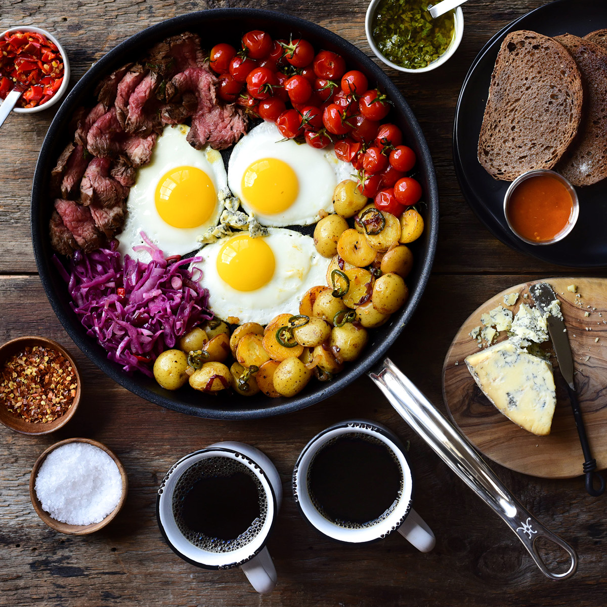 Hestan Probond TITUM stekpanne 32 cm stål