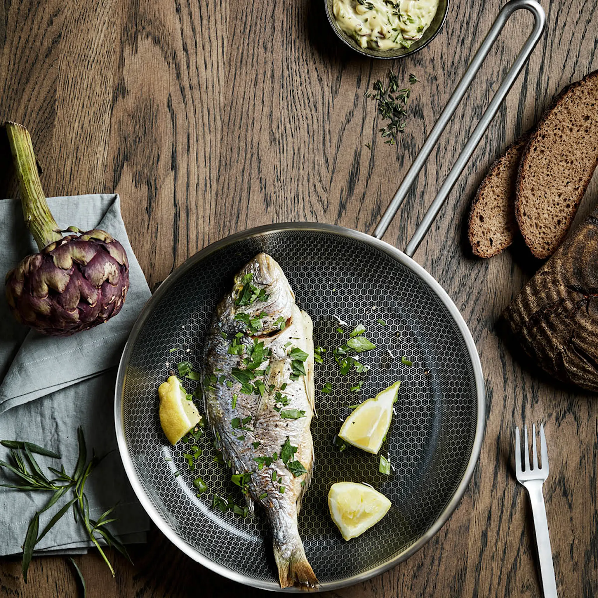 Eva Trio Multi Mosaic Stekpanna 28 cm Rostfri