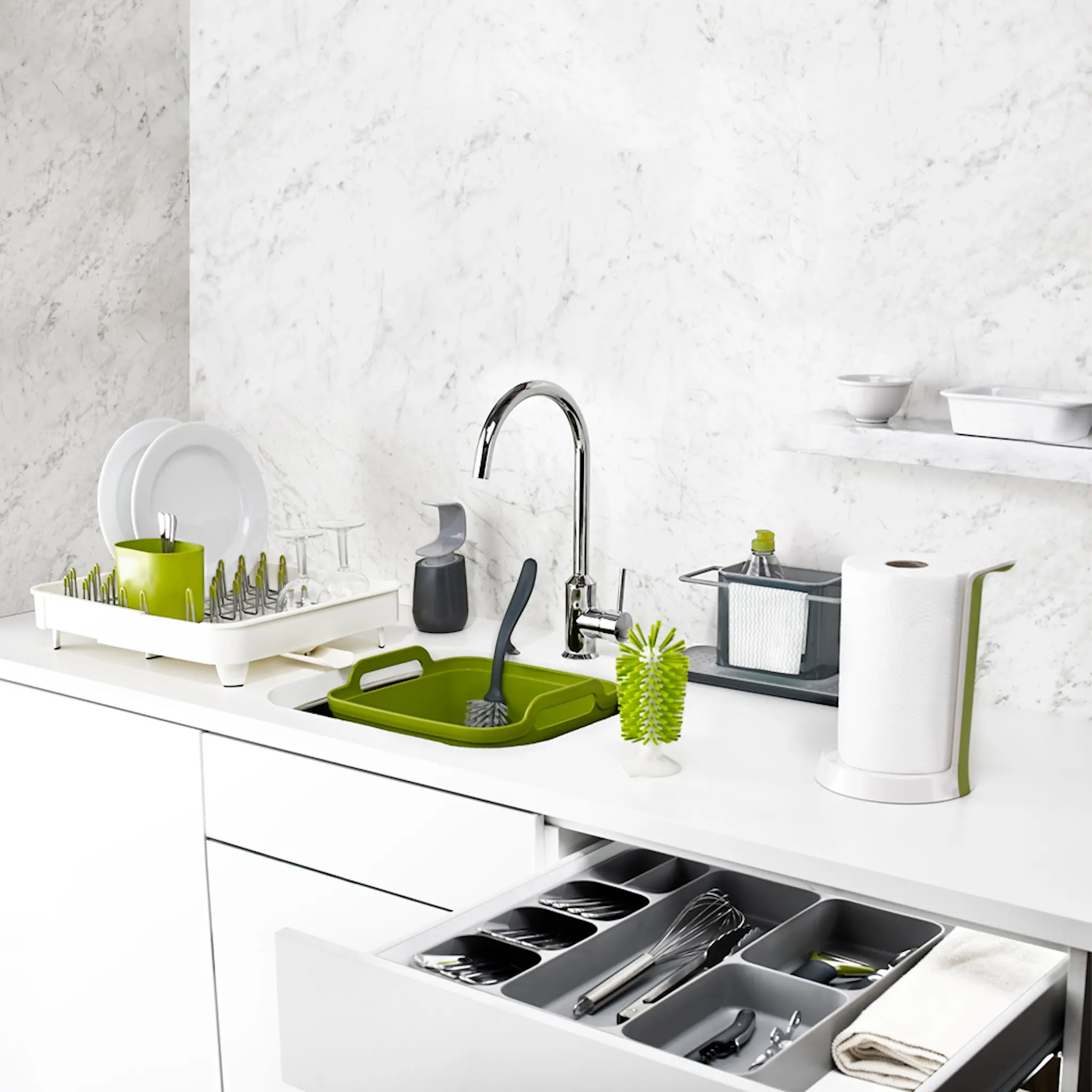 Joseph Joseph Caddy oppvaskstativ mørke grå hover