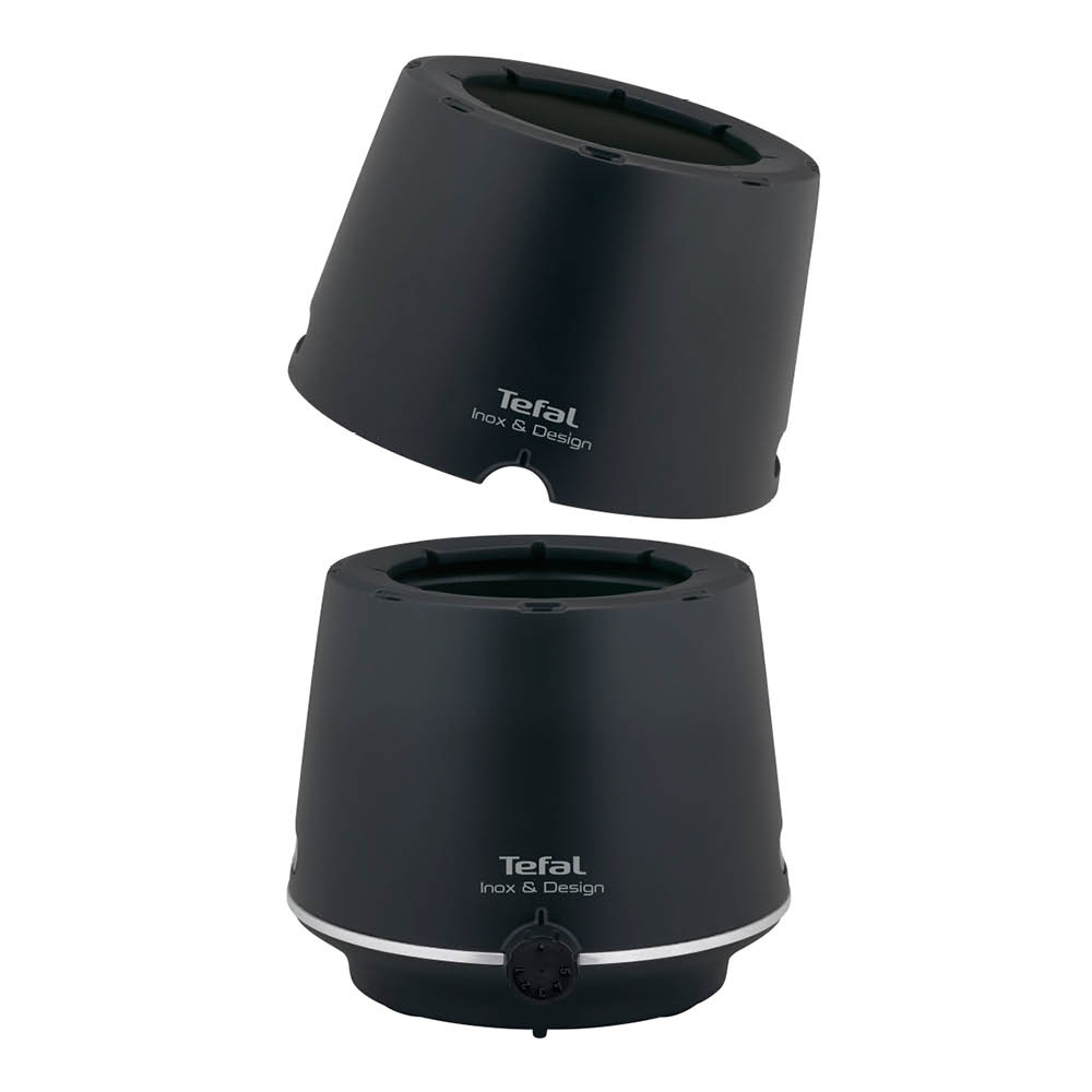 Tefal Inox & Design fondue med 8 gafflar svart