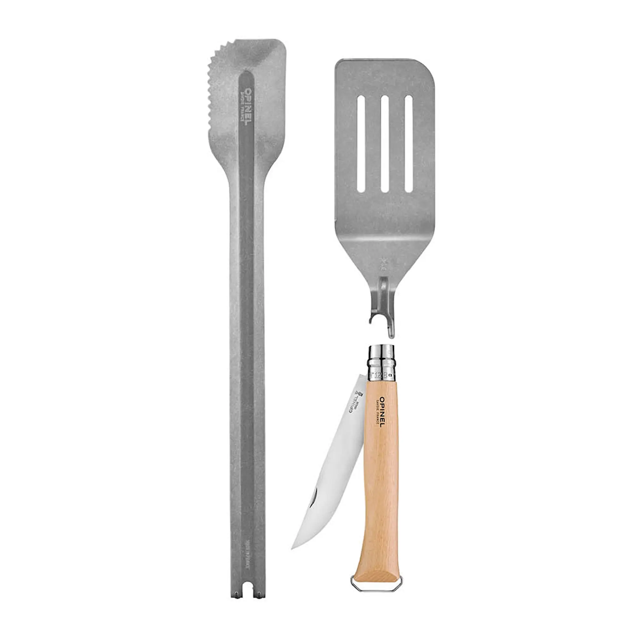 Opinel Tradition Inox grillset bokträ