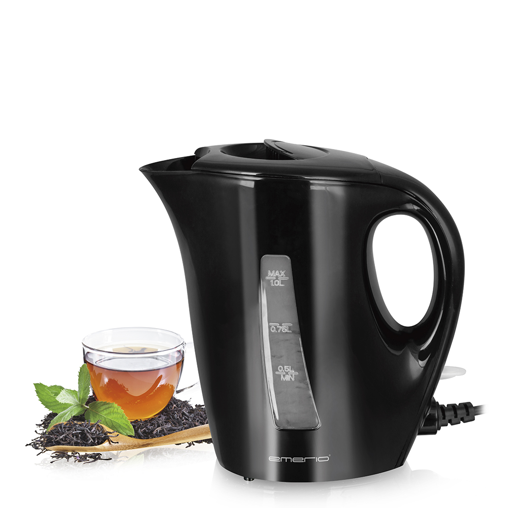 EMERIO Emerio Vedenkeitin 1,5 L Musta