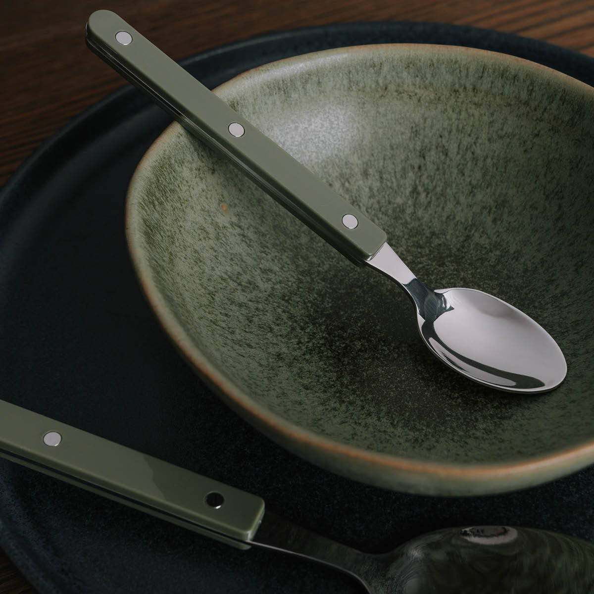 Stiernholm Prima Verde bestickset 4-pack stål/grön