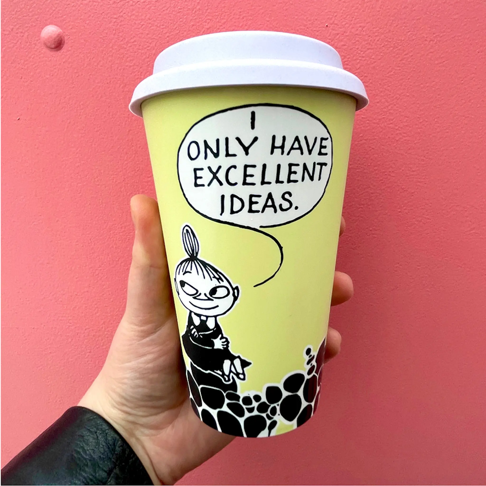 Nordicbuddies Mumin take away mugg 45 cl Lilla My med en bra idé gul