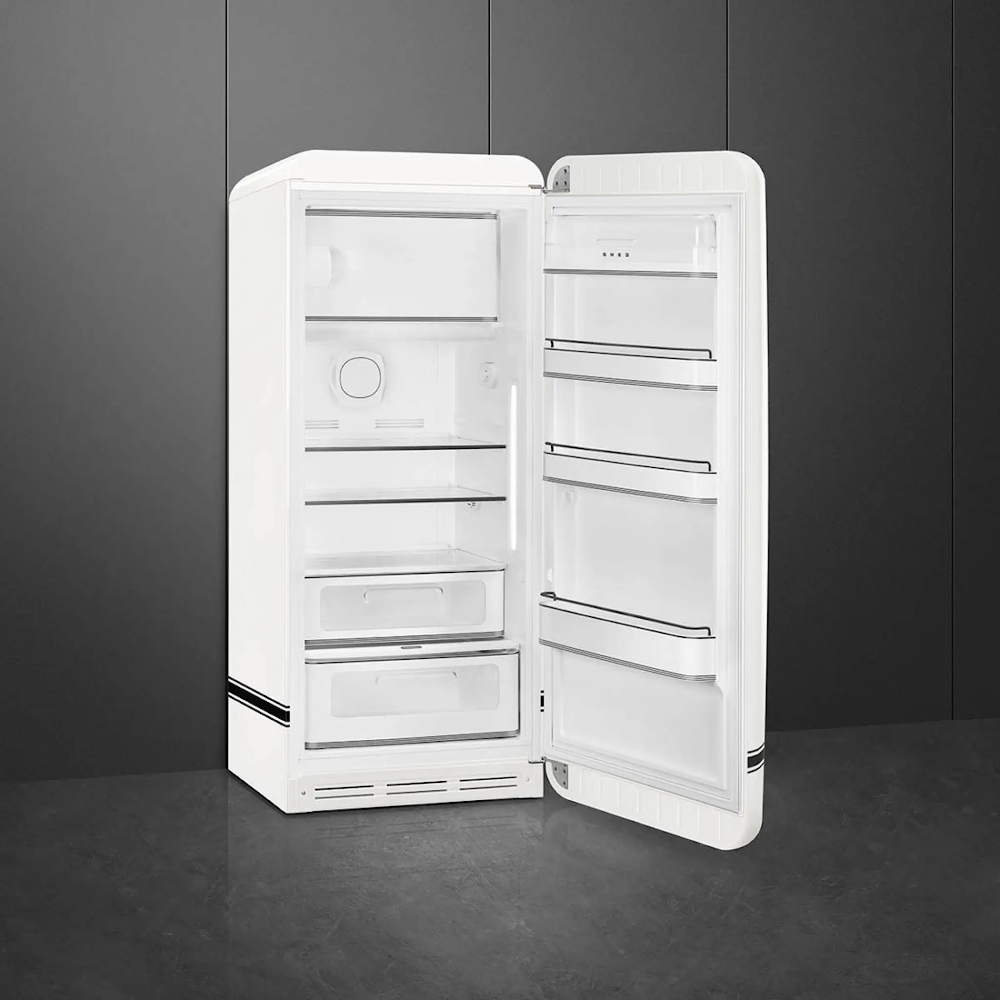 Smeg Smeg x Porsche kylskåp med frysfack Special Edition Carrara White