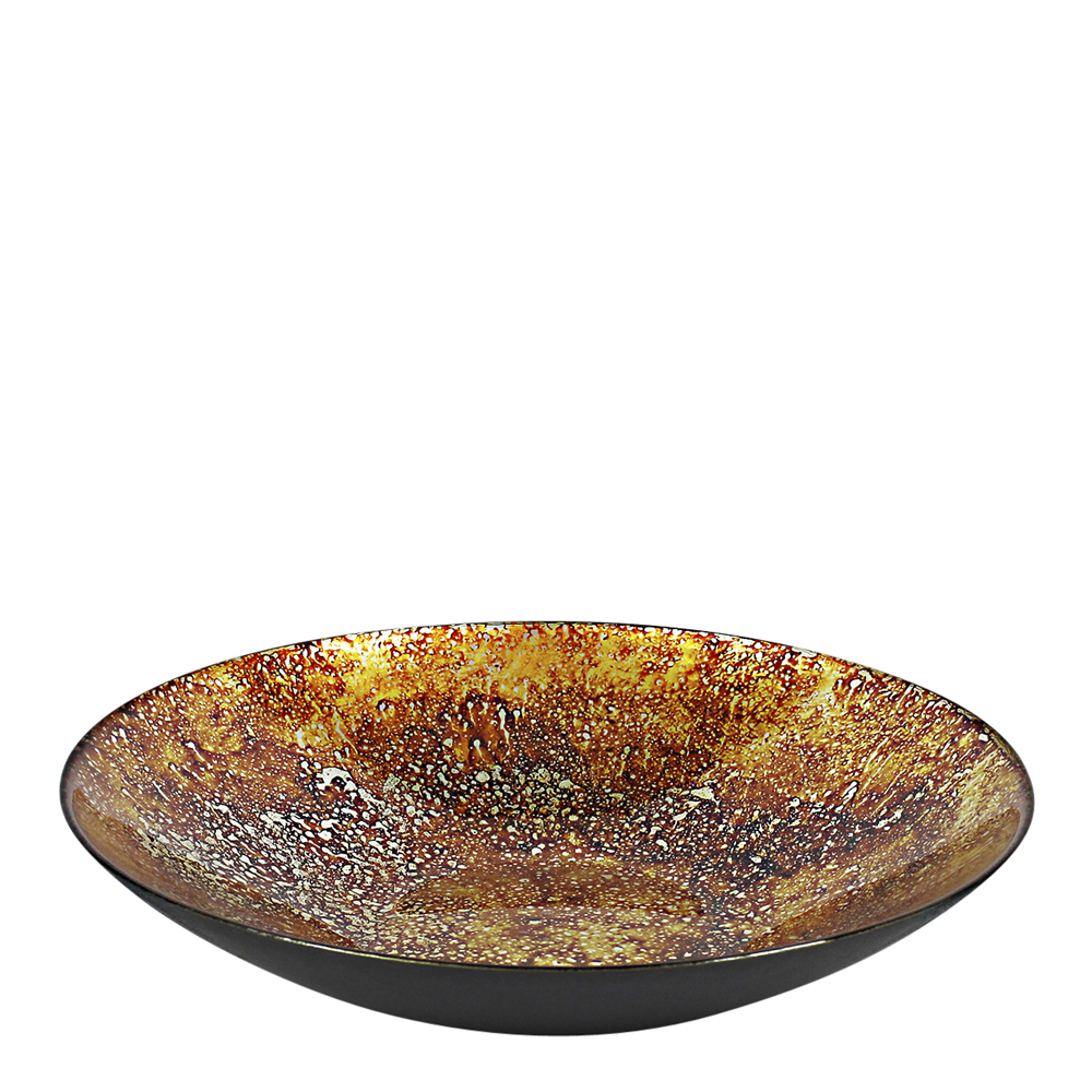 Nybro Crystal Lizzy Fat 30 cm Svart/Lava