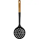 Hålslev i silikon 9,4x31 cm akaciaträ/svart