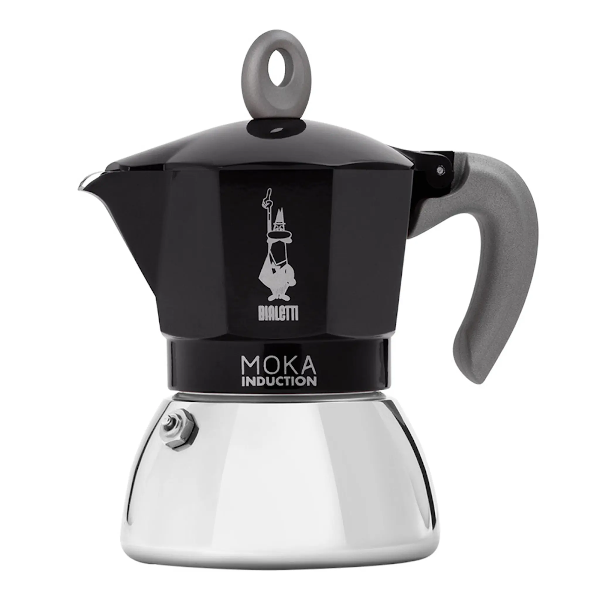 Bialetti Mokka induction Mokabryggare 4 koppar Svart