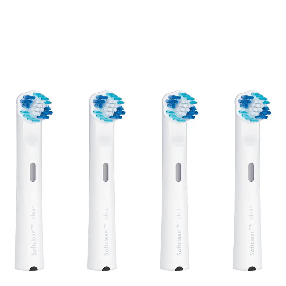 Clean Smile harjaspäät TBR-4C 4 kpl valkoinen