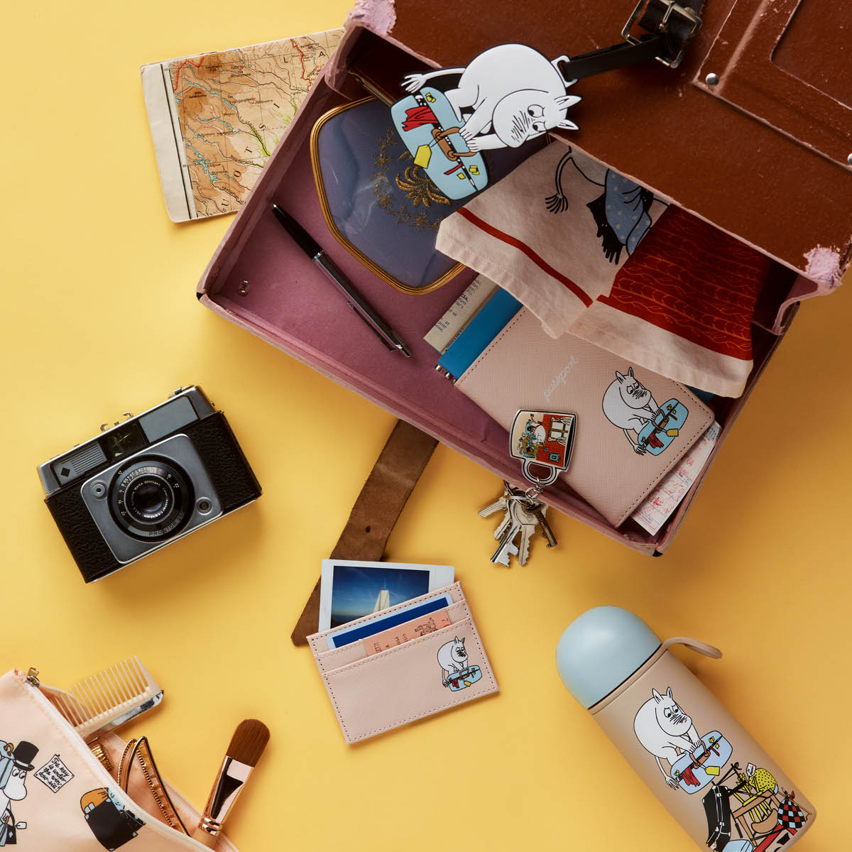 Moomin Arabia Mumin passfodral 15x10 cm Redo för semester