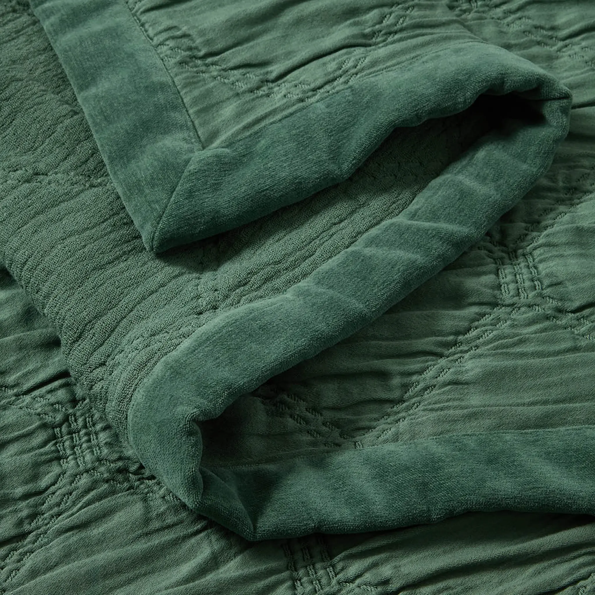 Lexington Överkast bomull 260x240 cm jacquard grön
