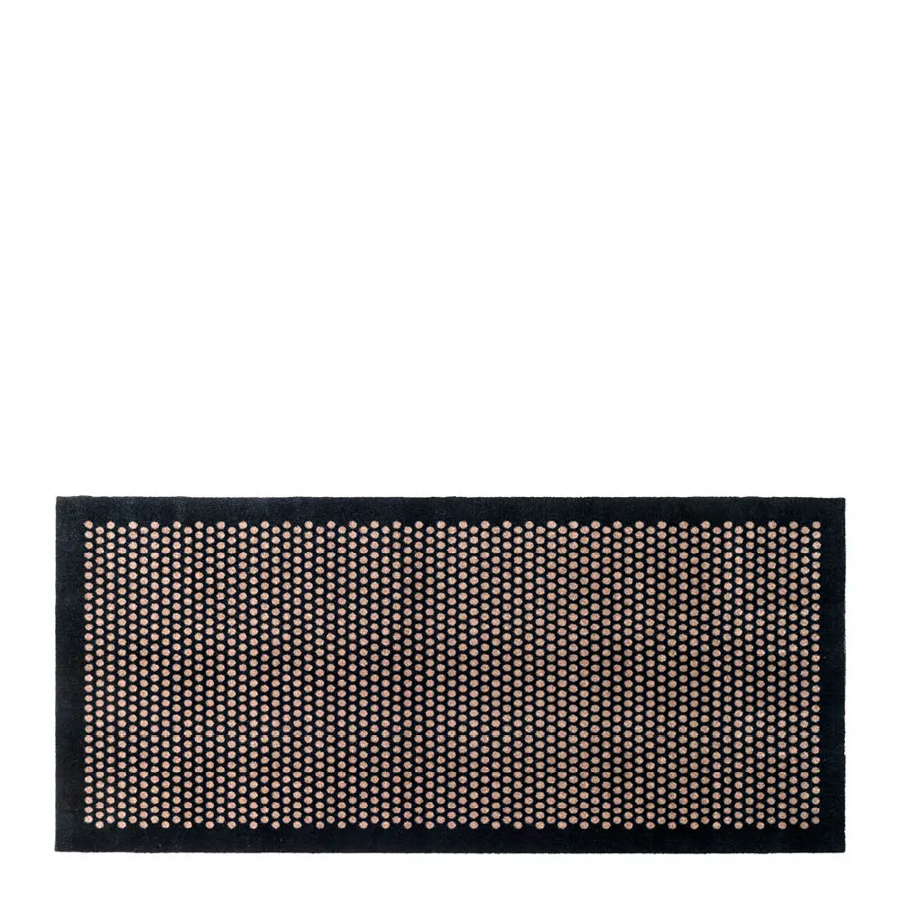 Dot Matto 200x90 cm Musta/Hiekka