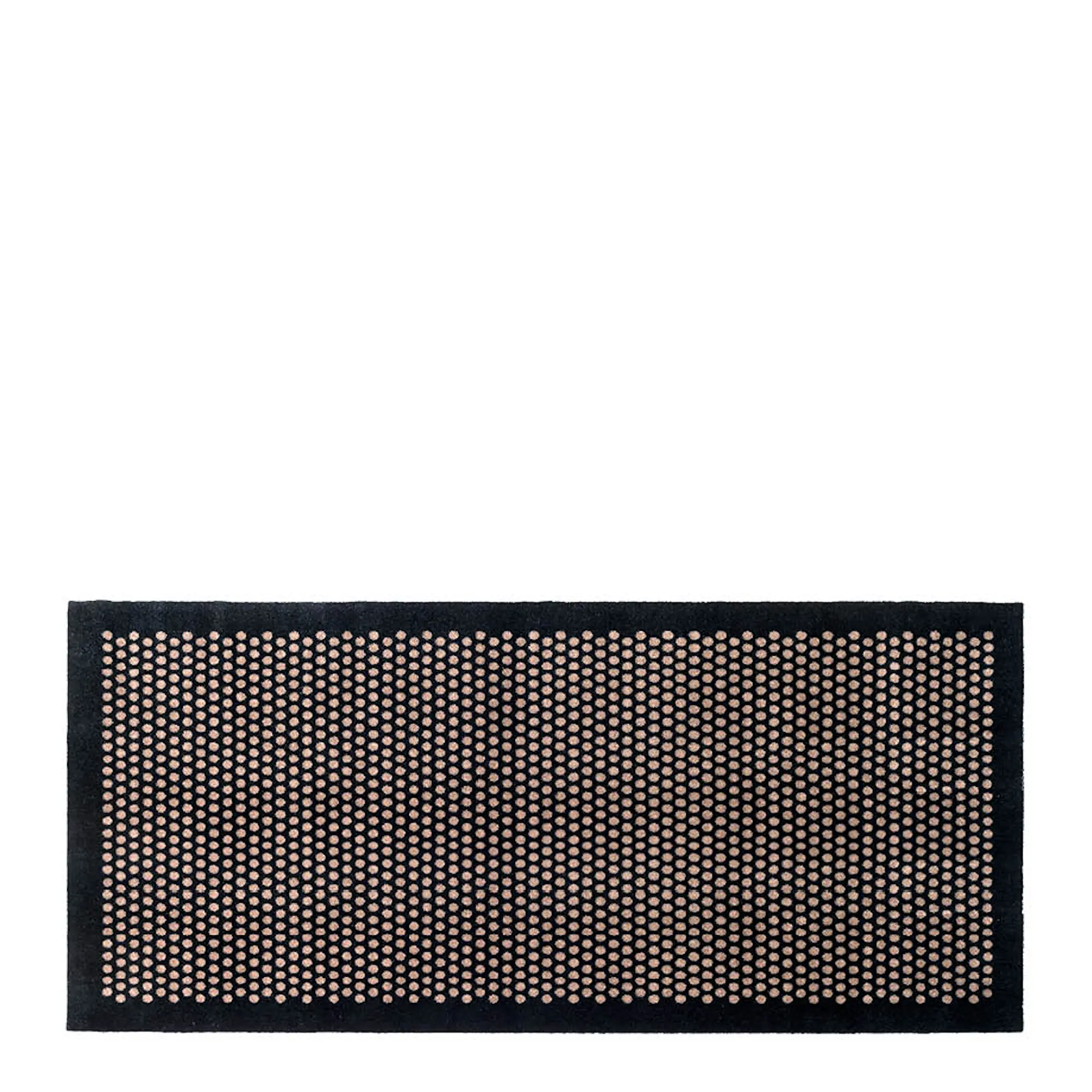 Tica Copenhagen Dot golvmatta 200x90 cm svart/sand