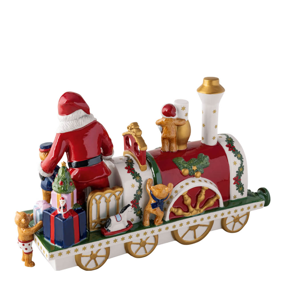 Villeroy & Boch Christmas Toys Memory juldekoration lokomotiv tomte 31,5 cm