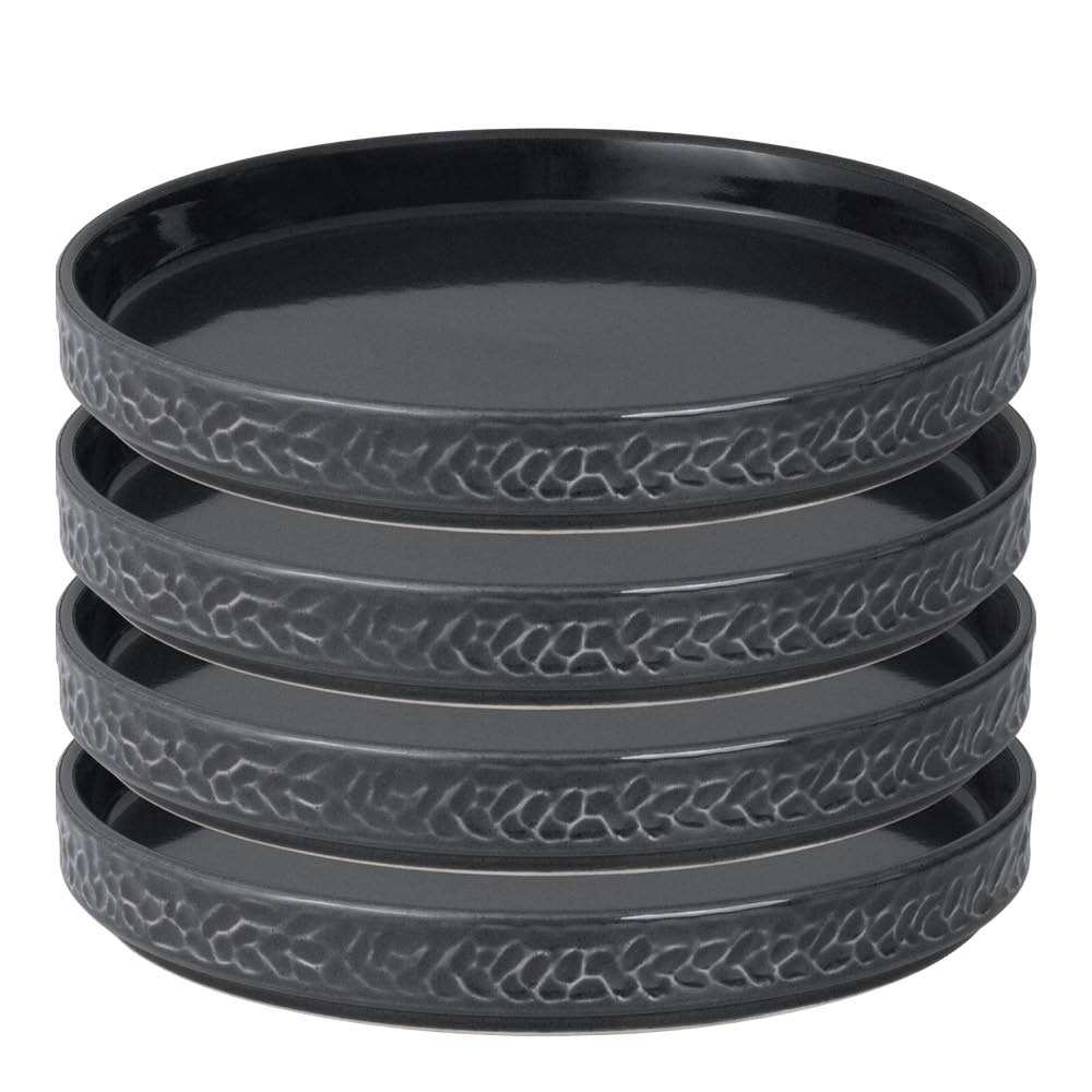 Vargen & Thor - Servisen C Lautanen 17,2 cm 4 kpl Antrasiitti