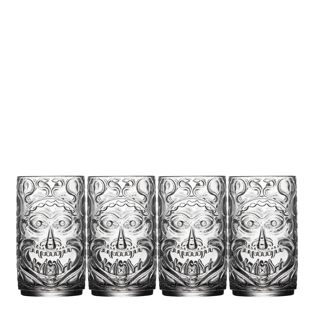 Lyngby Glas - Tiki Cocktaillasi 45 cl 4 kpl Kirkas