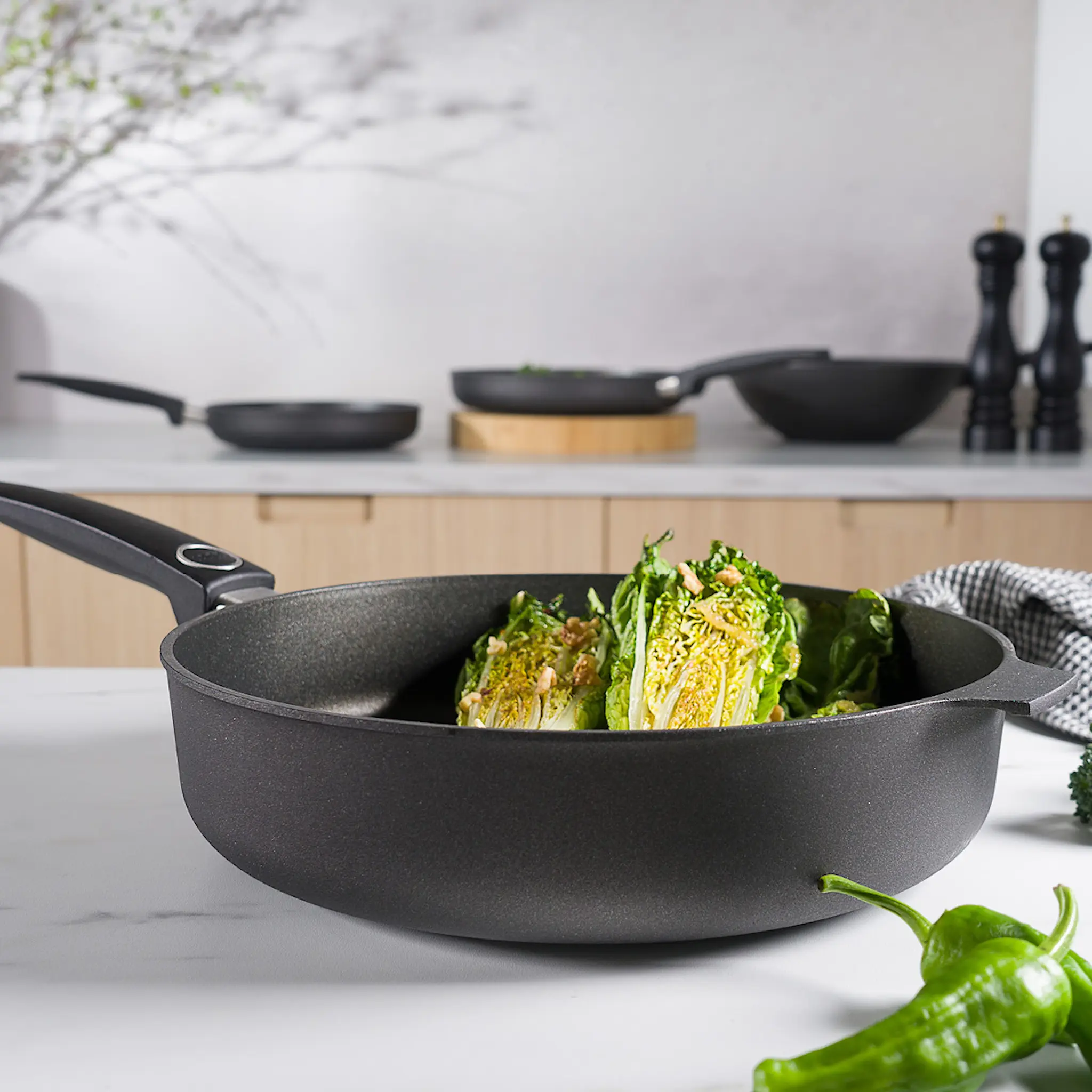 Sabor Premium Traktörpanna 28 cm 3,5 L Svart
