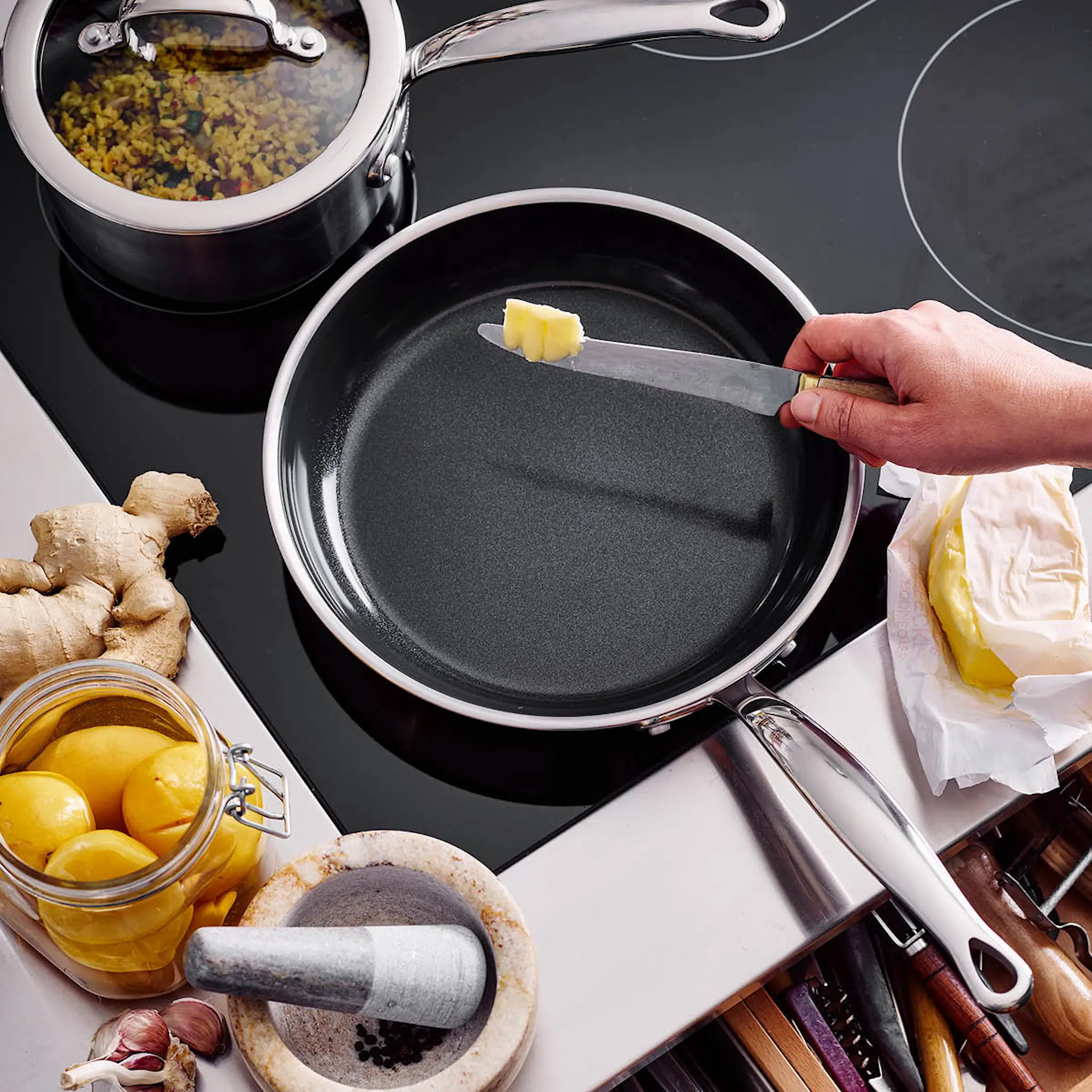 GreenPan Premiere paistinpannusetti 20+28 cm