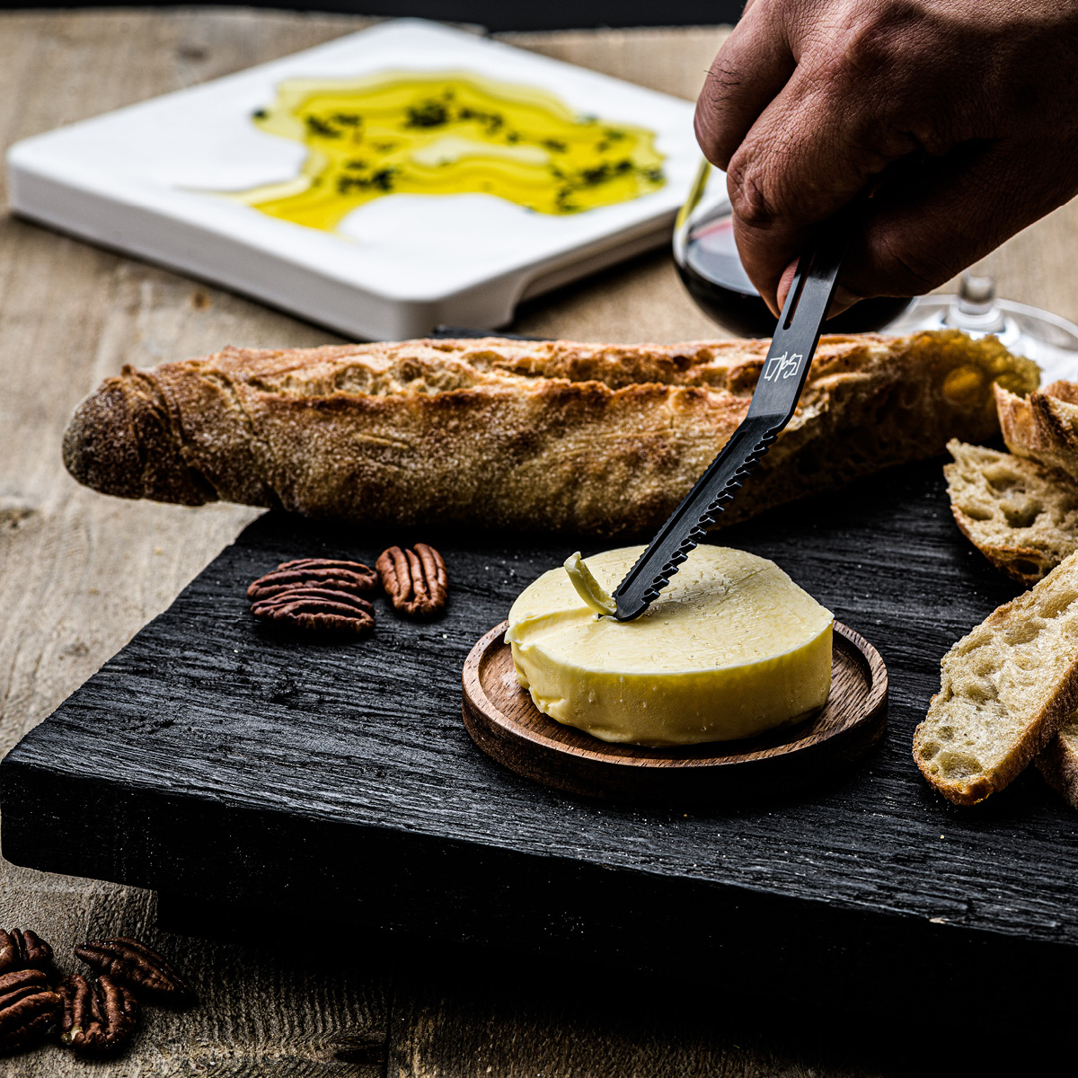 Style De Vie Style De Vie Kulho öljylle 18 cm Valkoinen