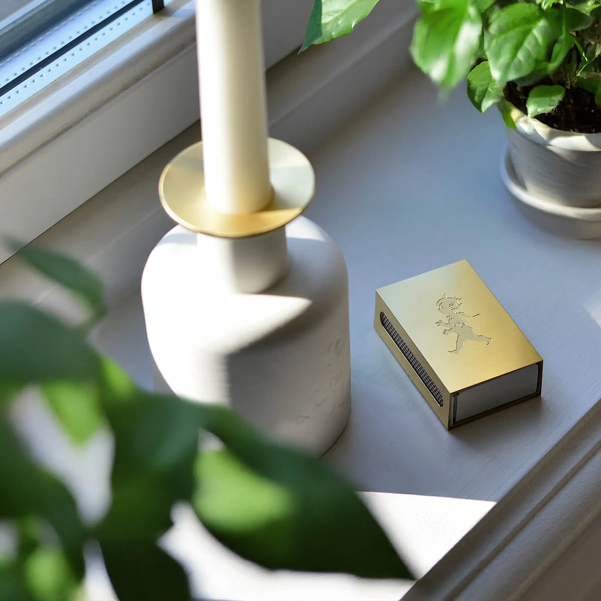 SOLSTICKAN Tulitikkurasia 5,6x,5x1,8 cm Messinki